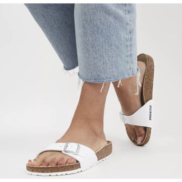 Birkenstock Madrid Birko-Flor Footbed Buckle
Sandals White - Picture 1 of 5